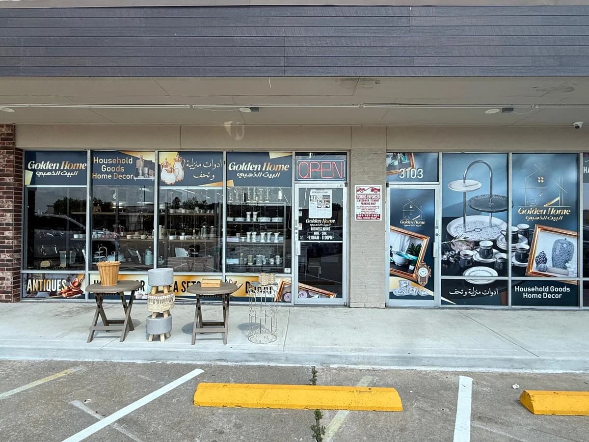 Golden Home storefront banner